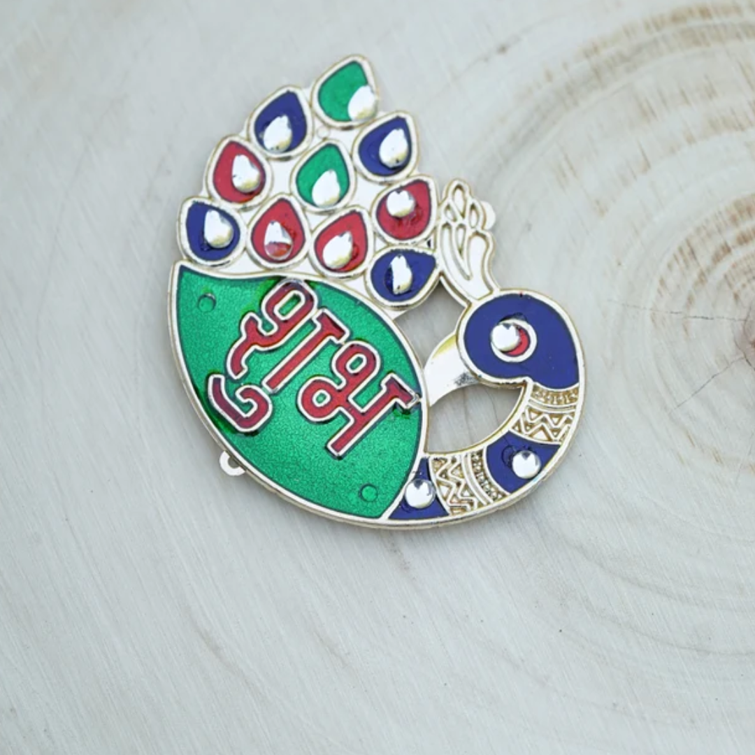 Diwali Combo Gift Set – Shubh Labh, Swastika, Lakshmi Charan, Gift Bag & Card