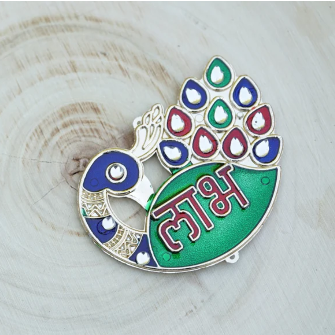 Diwali Combo Gift Set – Shubh Labh, Swastika, Lakshmi Charan, Gift Bag & Card