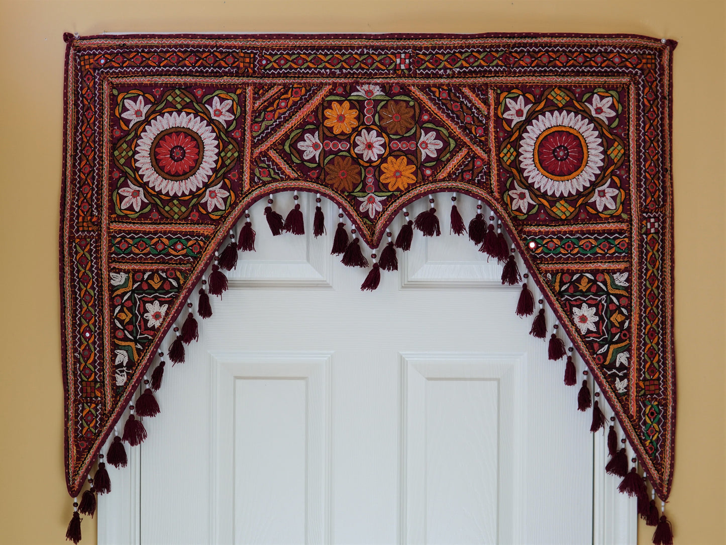 Indian antique thread work handmade door art