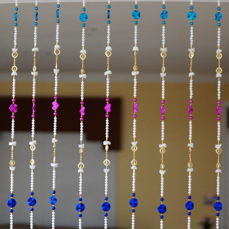 Hippie colorful valance for hallways.