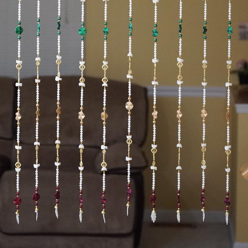 Gypsy pearl beaded curtains for party backdrop