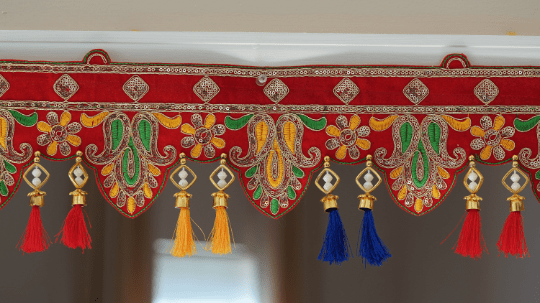 Gypsy vintage boho  door valance