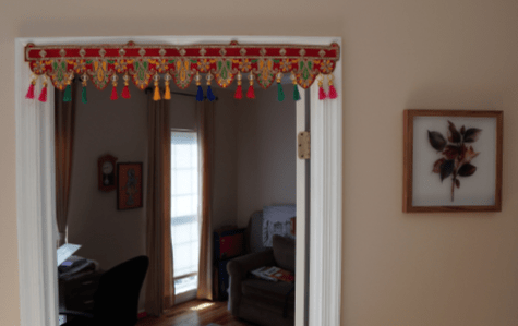 Indian bohemian door decor