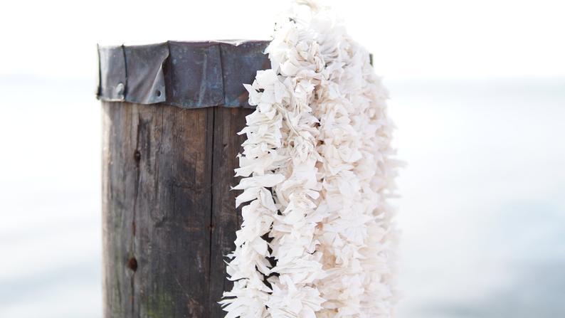 5 PC - 3 feet White Jasmine Party/Wedding Garlands - Aangan of India