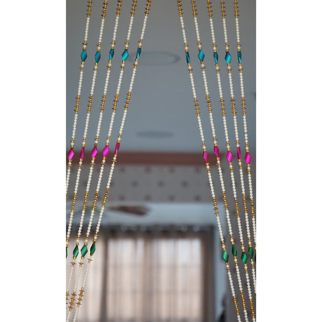 Colorful Beaded Door Curtain – Strand Boho Hanging for Home Decor