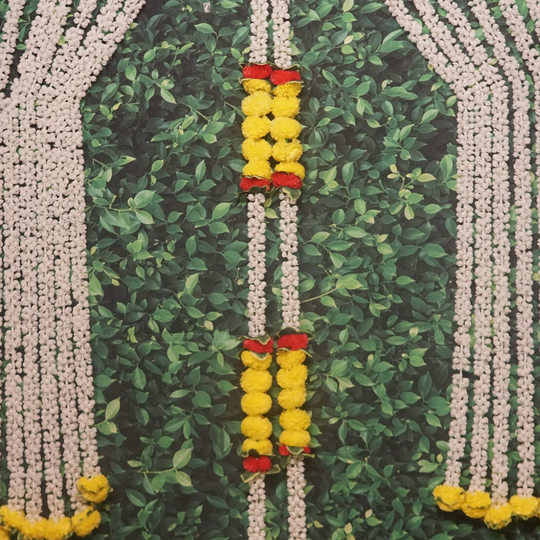 Jasmine, Yellow & Orange Floral Garland – Indian Door Decoration for Festive Decor