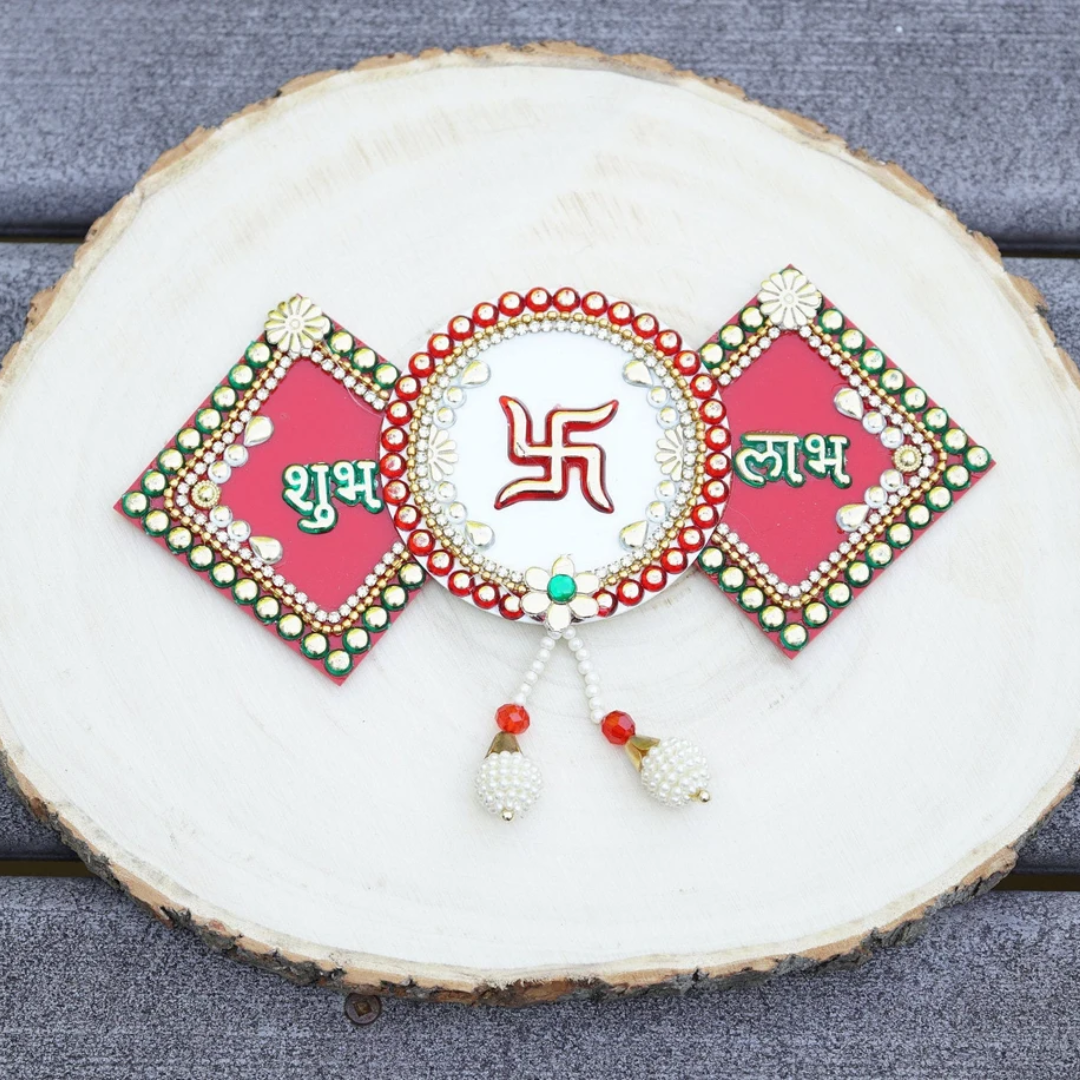 Diwali Shubh Labh Stickers Gift Set with Bag & Handwritten Card