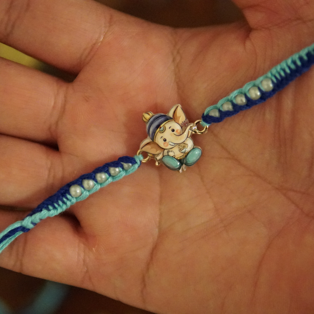 Cute Ganesha Rakhi for Kids
