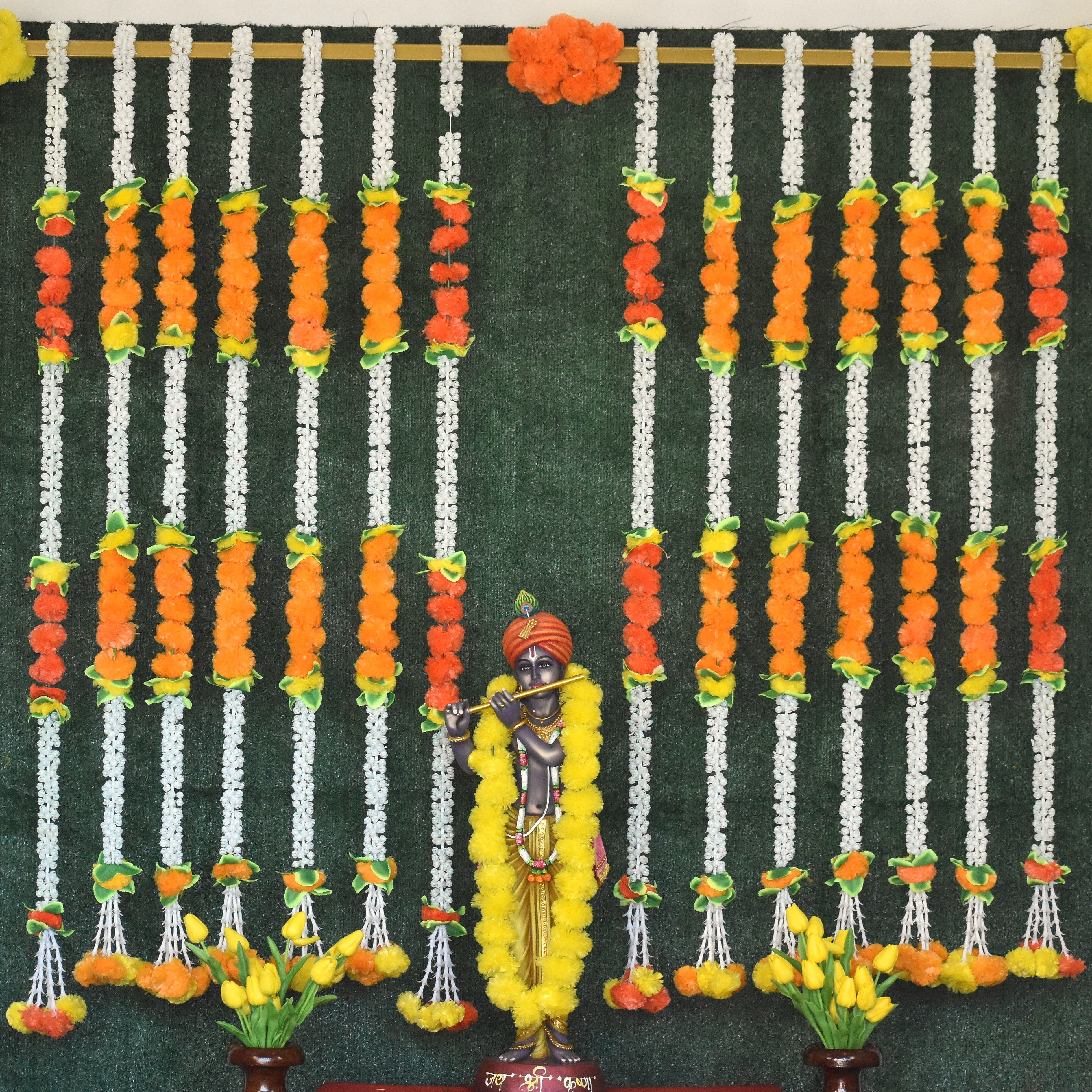 jasmine and marigold garlands