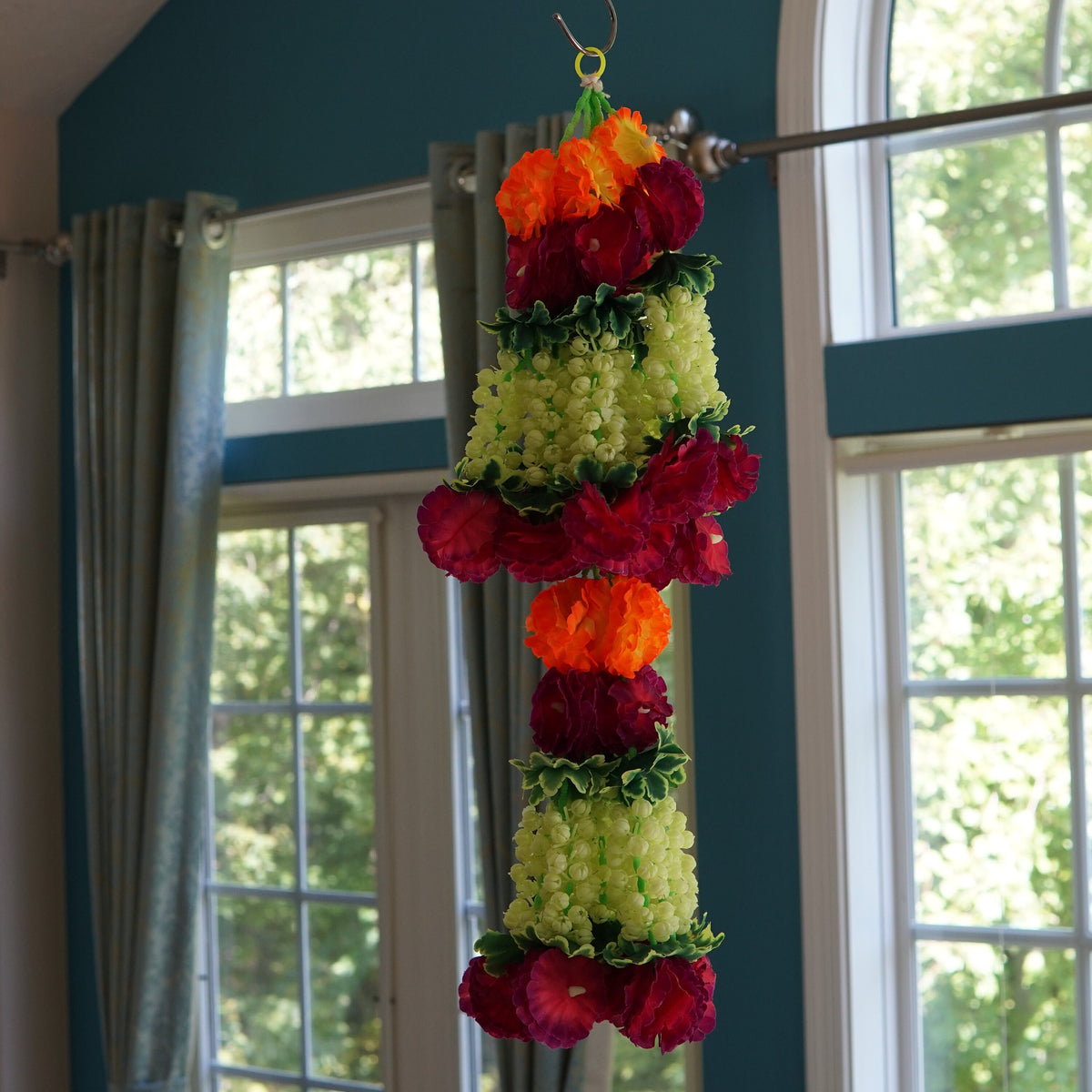 Artificial Flower Hanging Chandelier for Wedding and Party Decor