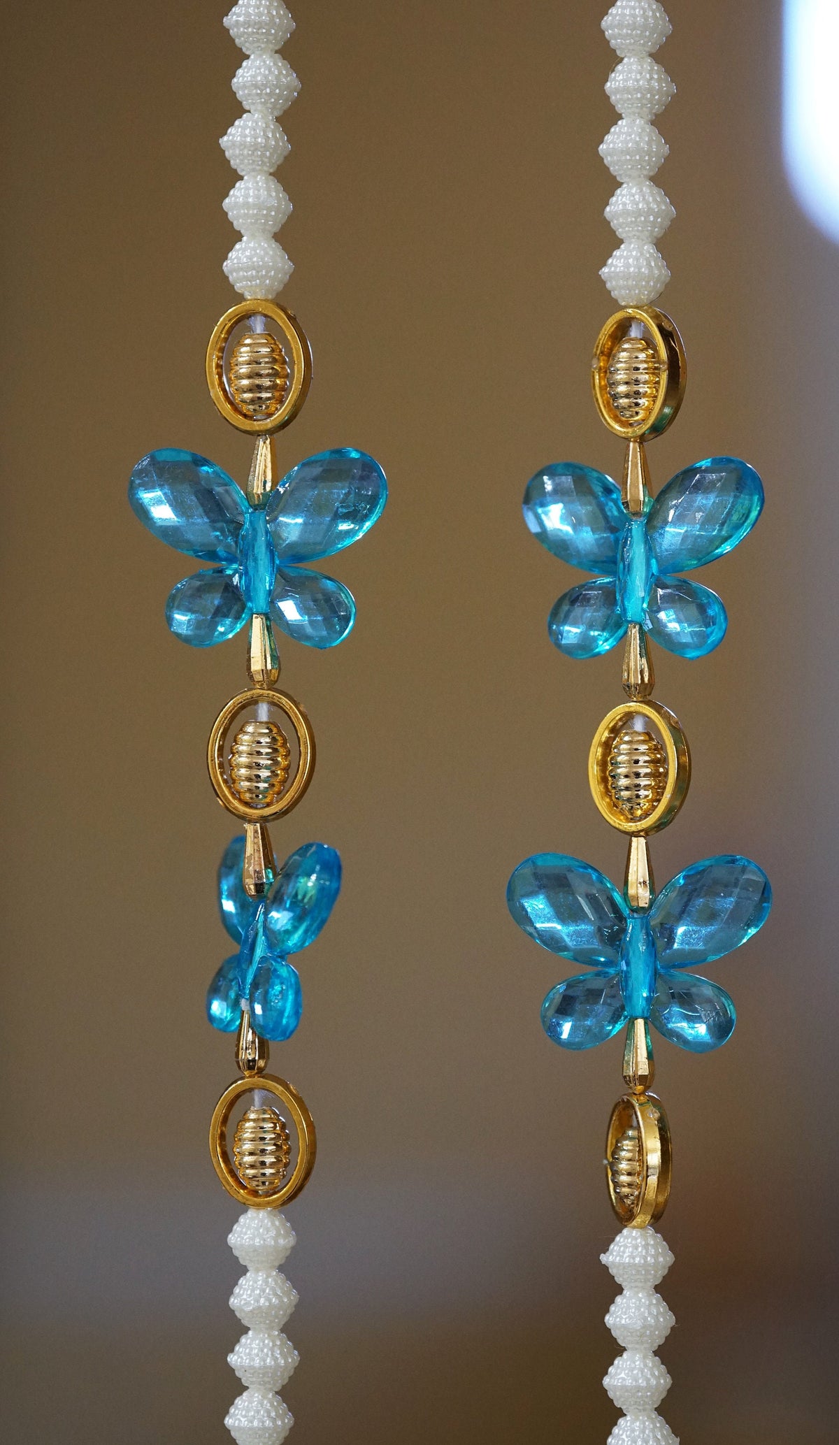 Butterfly Beaded Curtains - 20 Strands, 5 Feet Each - original product photograph