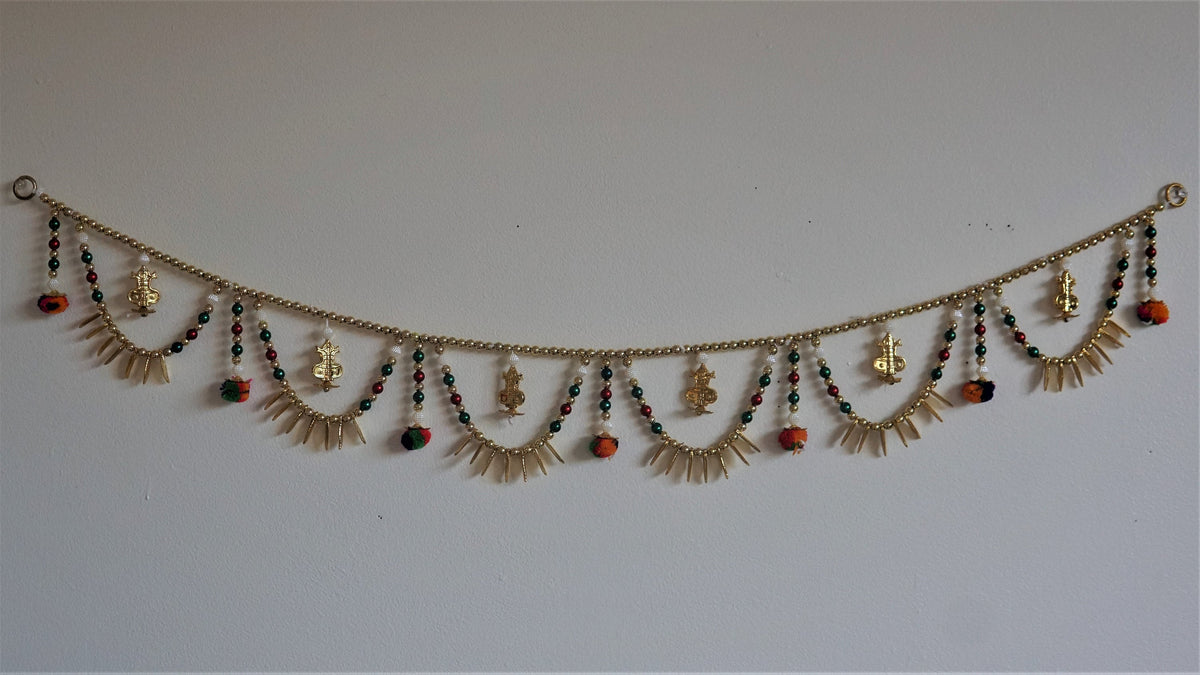 Kalash Beaded Door Toran - 36 Inches - detail 4