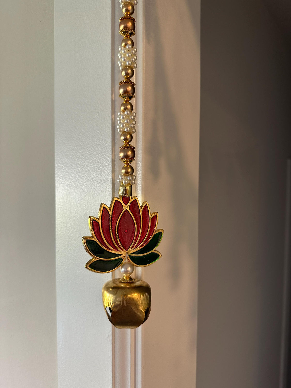 Lotus Beaded Door Toran with Side Hangings - 3 Ft - detail 7
