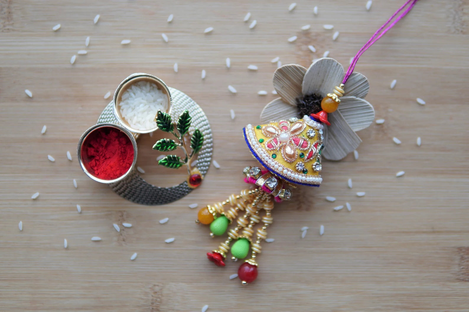 bhaiya bhabi rakhi - latkan style (hanging style) from Aangan of India