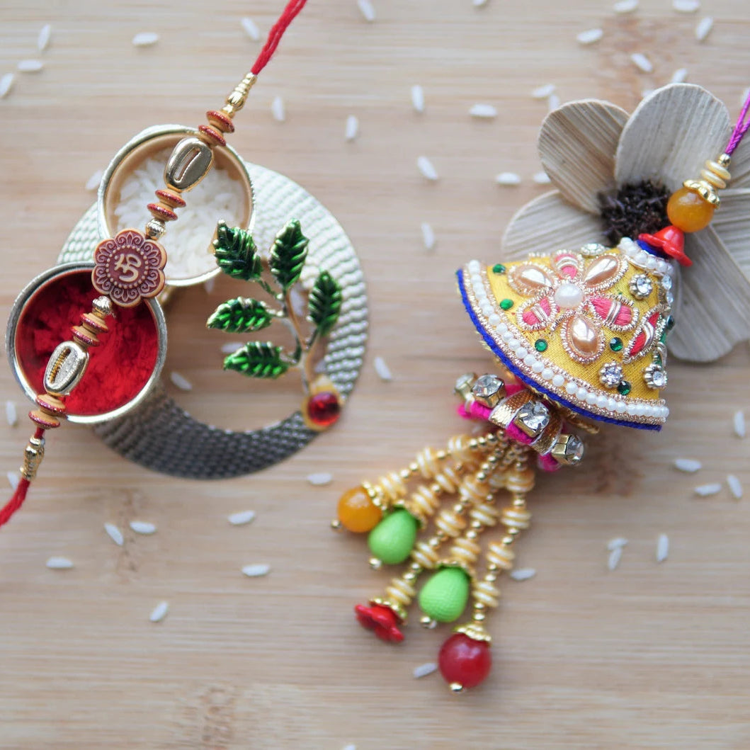 bhaiya bhabi rakhi - latkan style (hanging style) from Aangan of India