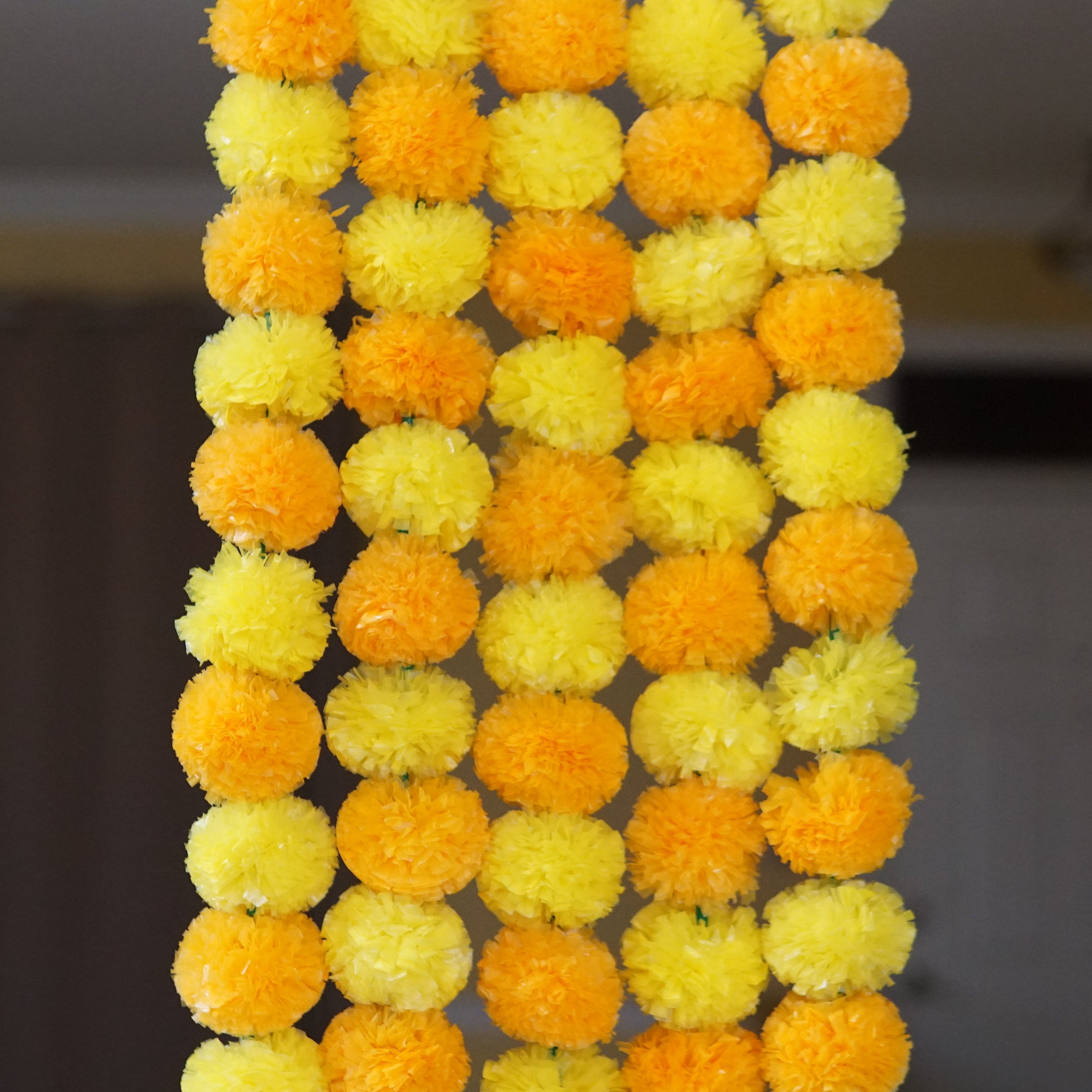 Light Orange Yellow Marigold Garland