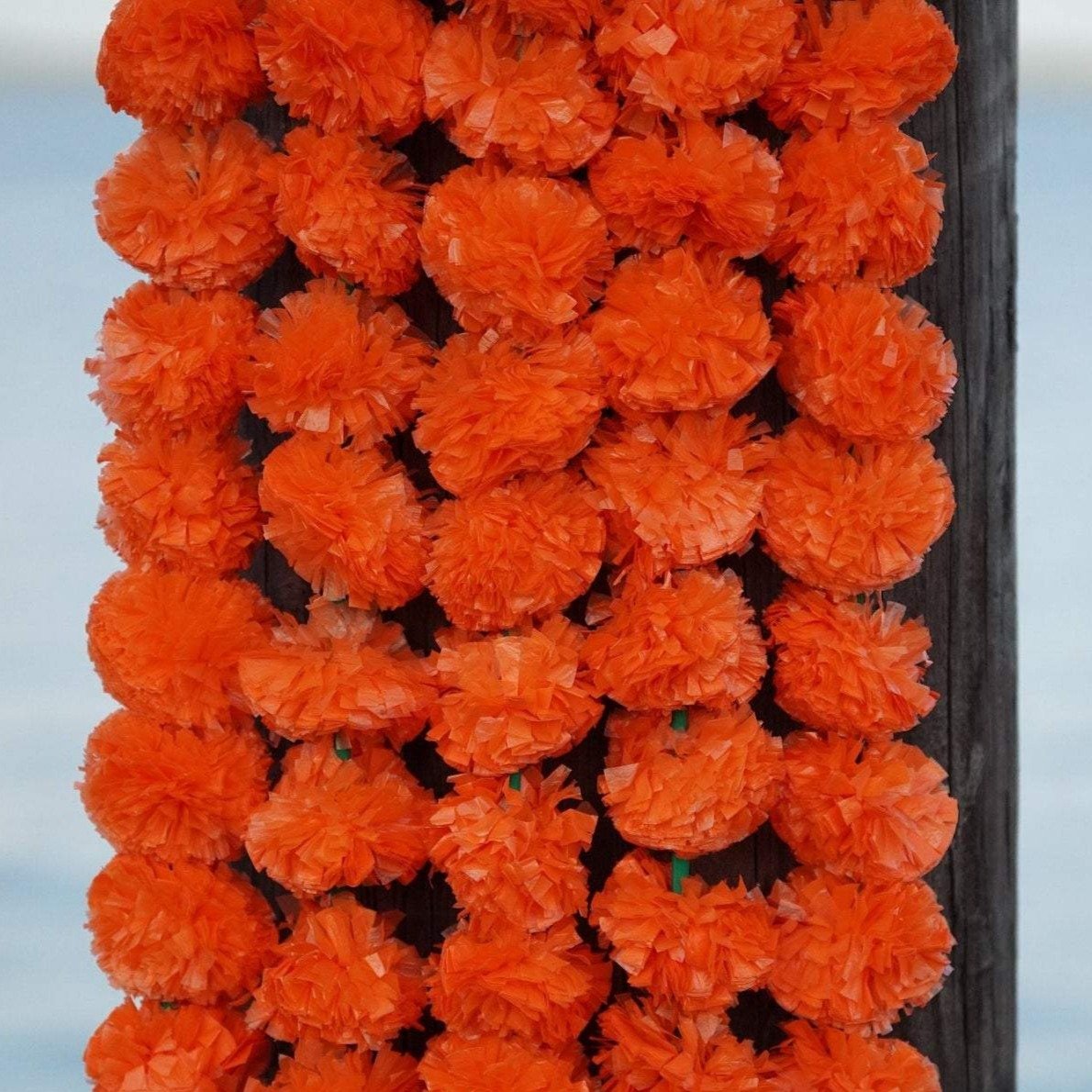 marigold garland wedding decoration