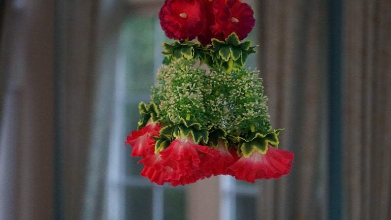 Flower chandelier centerpiece for Wedding/party floral decoration - Aangan of India