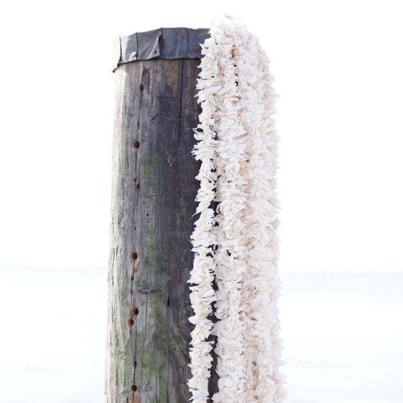 5 PC - 3 feet White Jasmine Party/Wedding Garlands - Aangan of India